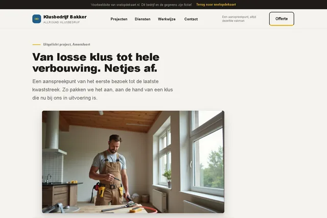 Compleet-demo met offerte en werkgalerij