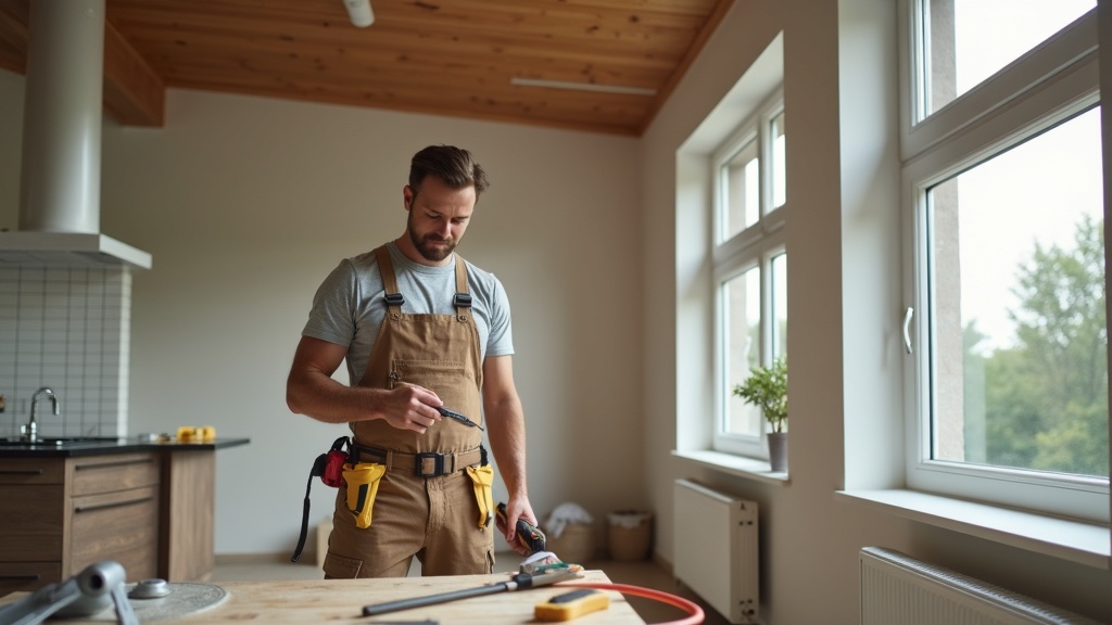 Klusser verbouwt een woning