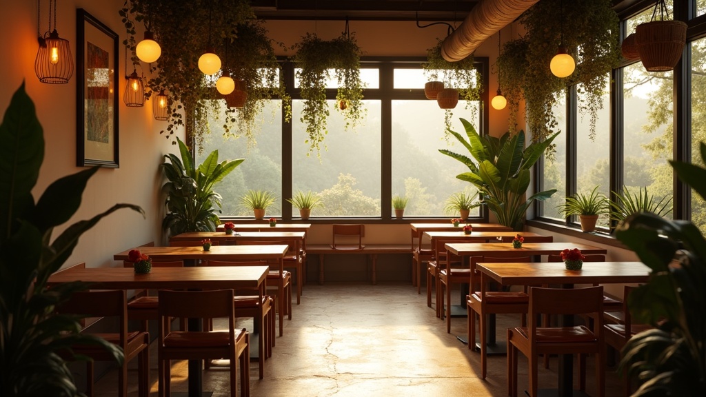 Gezellig lunchroom-interieur