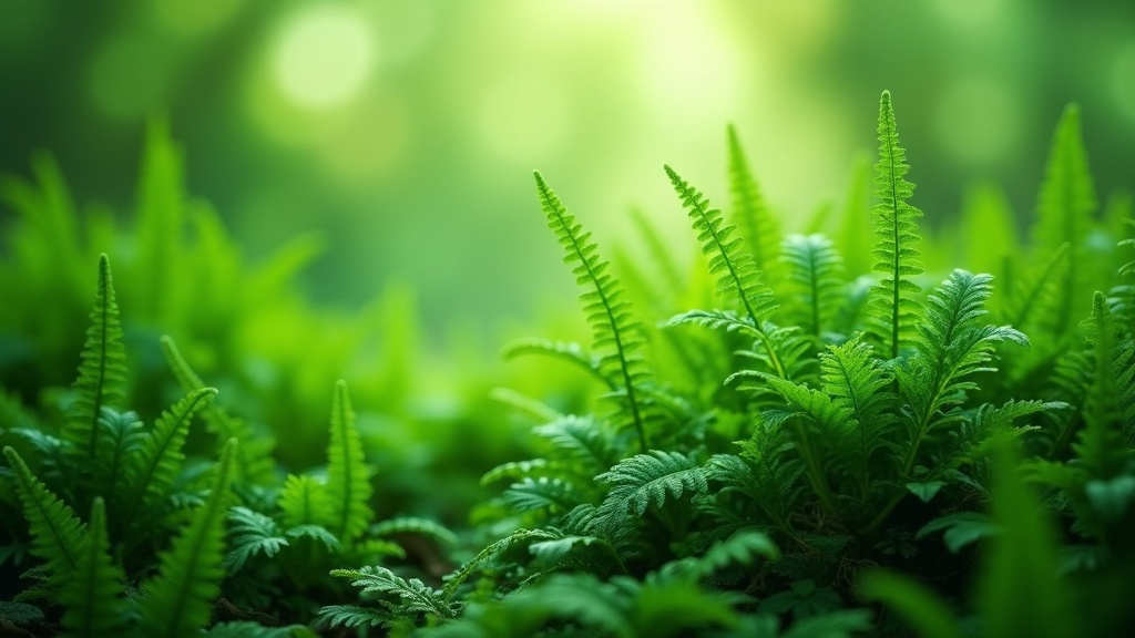 Weelderig jong groen in zacht zomerlicht