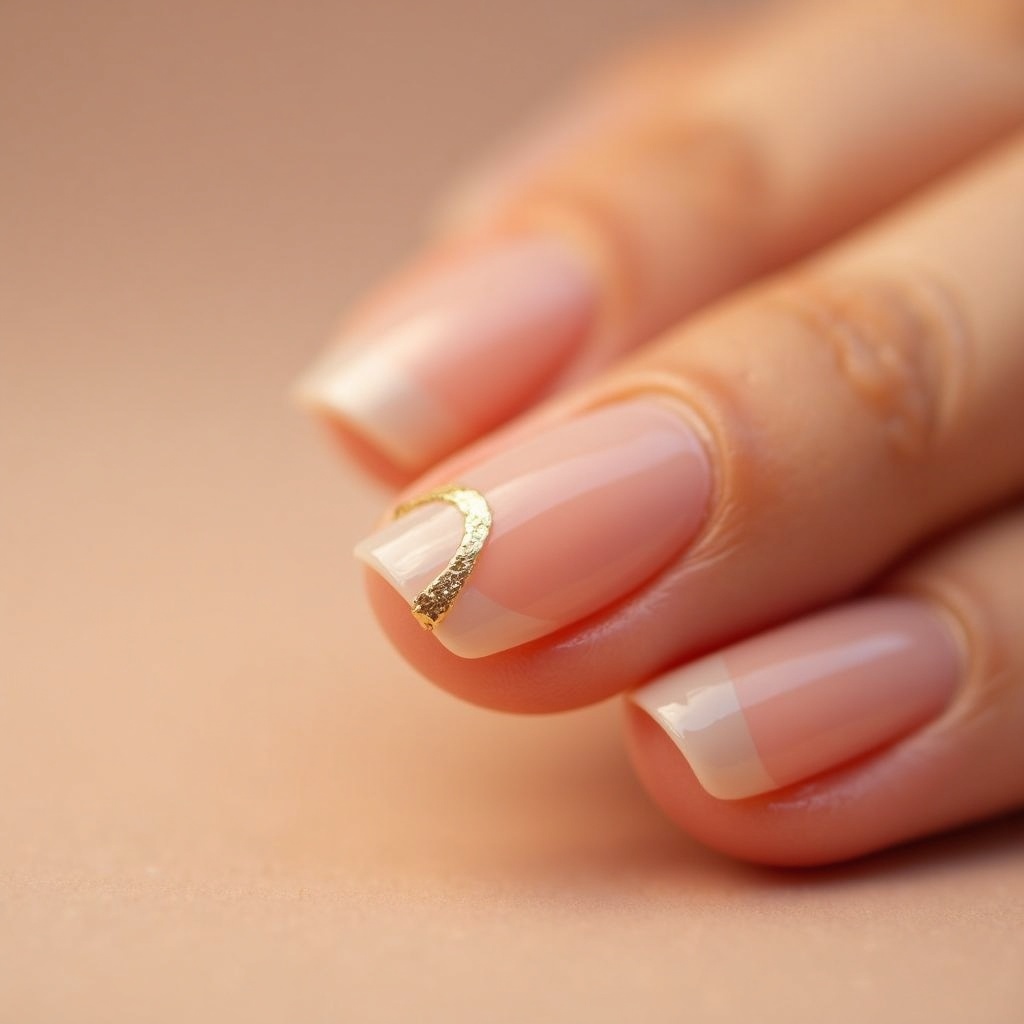 Nailart met fijne gouden lijntjes