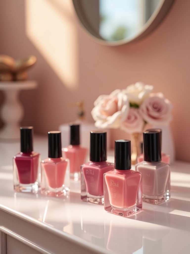 Manicurestation met lakjes